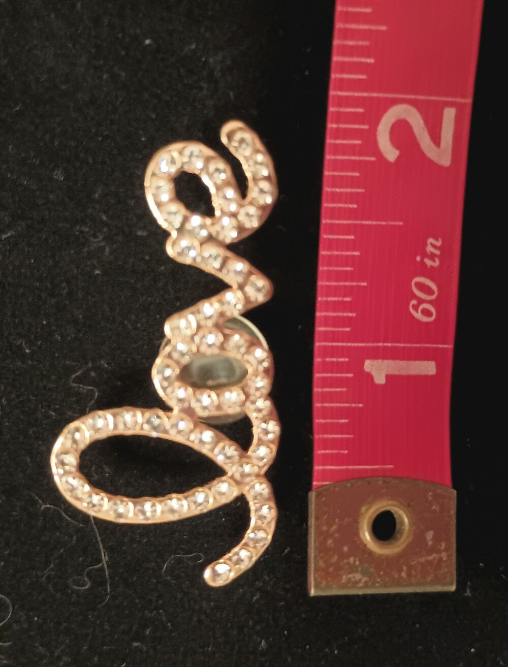 Shoe Charm Rhinestone "Love" - Picture 3 of 6